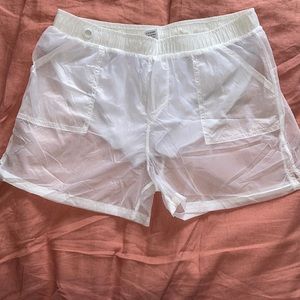 Brand new white swim shorts